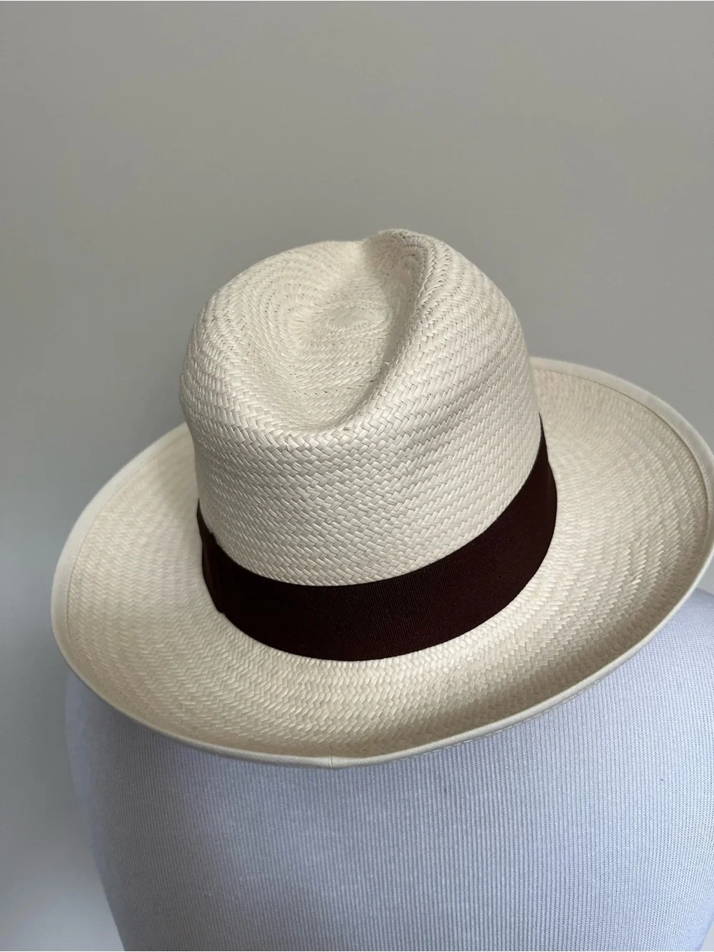 R. Dorfzaun Republica del Cacao Straw Fedora Hat Size 55